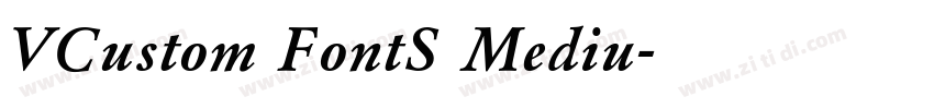 VCustom FontS Mediu字体转换